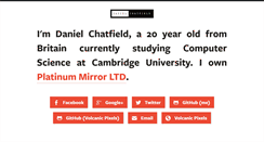 Desktop Screenshot of danielchatfield.com